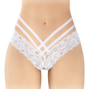 Tanga ouvert Anne - blanc