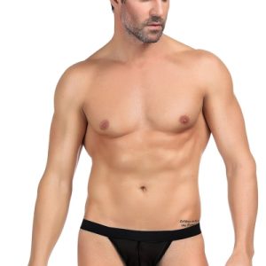 String homme noir résille