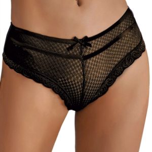 Tanga noir dentelle - Paris Hollywood