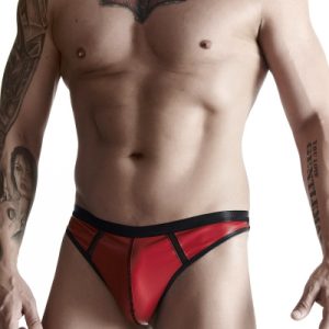 String en wetlook rouge - Regnes