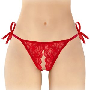 String rouge ouvert à nouer Stella - Fashion Secret