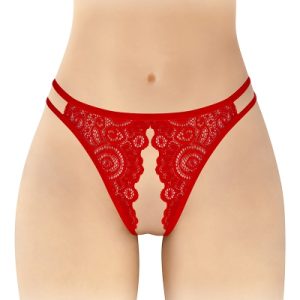 Culotte rouge ouverte Annette - Fashion Secret