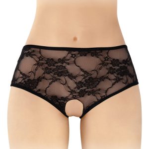 Culotte ouverte noire Amanda - Fashion Secret