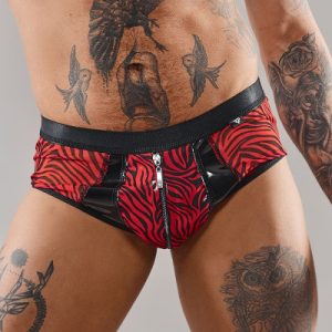 Shorty à zip en tulle zébré - Regnes