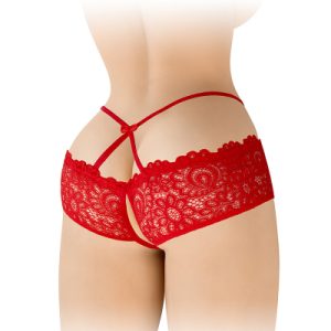Culotte ouverte rouge Celia - Fashion Secret