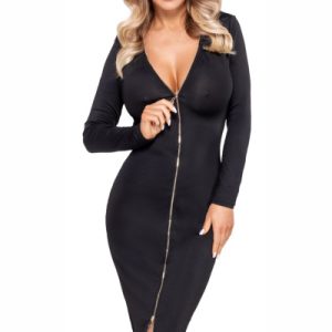 Robe noire à manches longues -  Cotelly Party