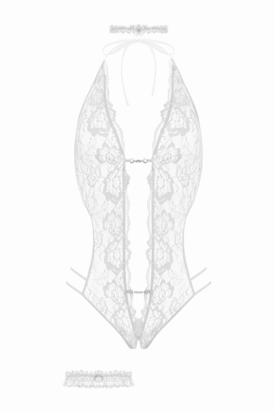 Ensemble body ouvert Renee blanc - Christine 4 Ensemble body ouvert Renee blanc - Christine – Image 4