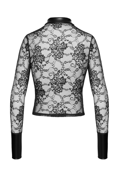 Chemise dentelle Noirelle F377 - Noir Handmade 4 Chemise dentelle Noirelle F377 - Noir Handmade – Image 4