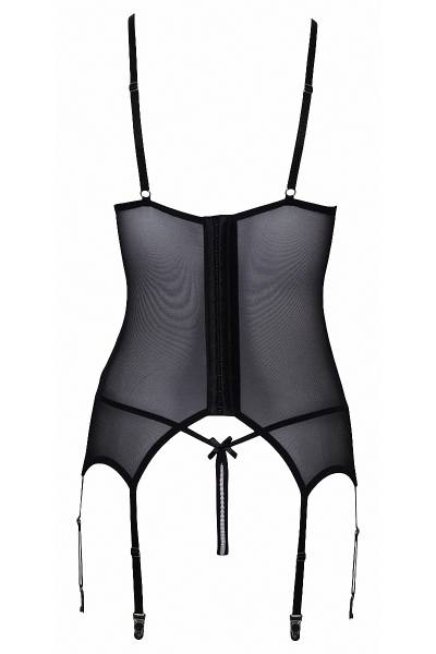 Guêpière seins nus et string ouvert résille et perles - Cottelli Lingerie 4 Guêpière seins nus et string ouvert résille et perles - Cottelli Lingerie – Image 4