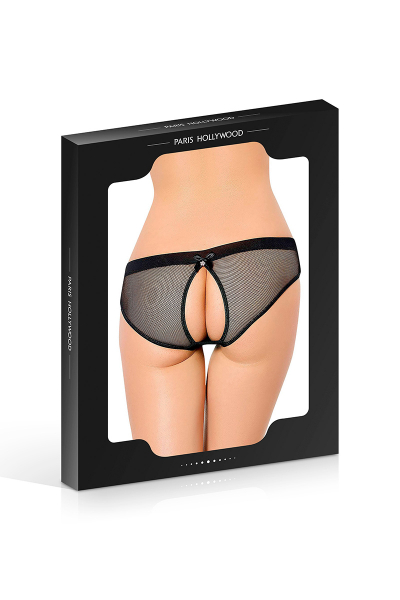 Culotte ouverte en résille noire 4 Culotte ouverte en résille noire – Image 4
