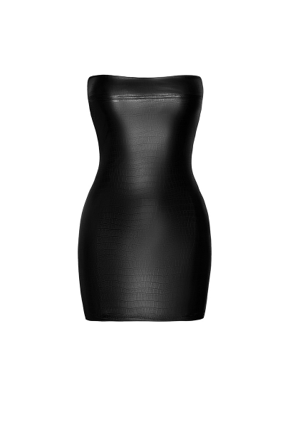 Mini robe bustier Wild F317 wetlook effet croco 4 Mini robe bustier Wild F317 wetlook effet croco – Image 4