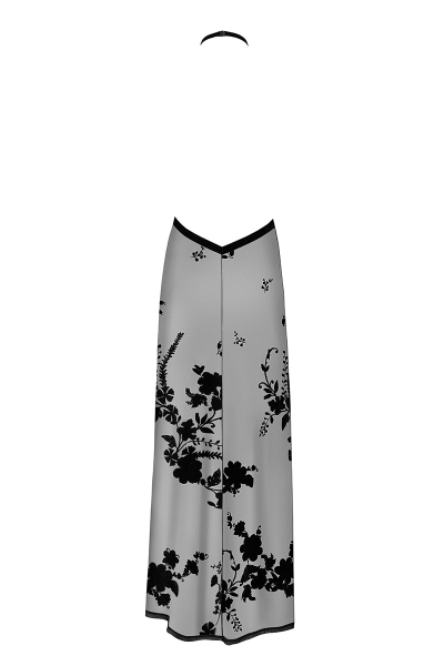 Robe longue dos nu Divinity F312 tulle floqué 4 Robe longue dos nu Divinity F312 tulle floqué – Image 4