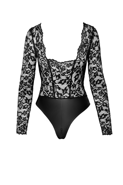 Body Psyché F296 wetlook et dentelle 4 Body Psyché F296 wetlook et dentelle – Image 4
