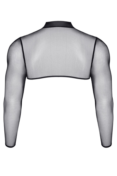 Crop top tulle noir transparent - Regnes 4 Crop top tulle noir transparent - Regnes – Image 4