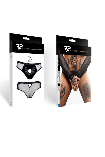 Slip type brésilien noir ouvert - Regnes 4 Slip type brésilien noir ouvert - Regnes – Image 4