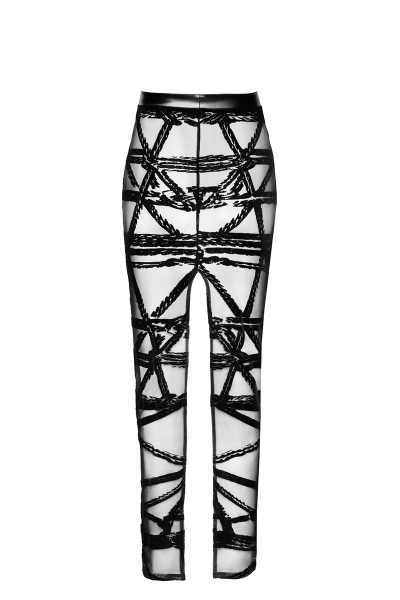 Jupe longue fendue Bondesque F360 - Noir Handmade 4 Jupe longue fendue Bondesque F360 - Noir Handmade – Image 4