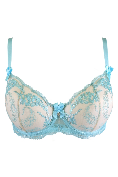 Soutien-gorge dentelle bleu V-10131 - Axami 4 Soutien-gorge dentelle bleu V-10131 - Axami – Image 4