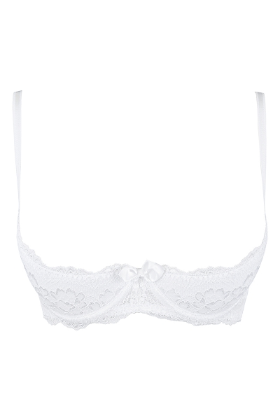 Soutien-gorge ouvert blanc V-9821 - Axami 4 Soutien-gorge ouvert blanc V-9821 - Axami – Image 4