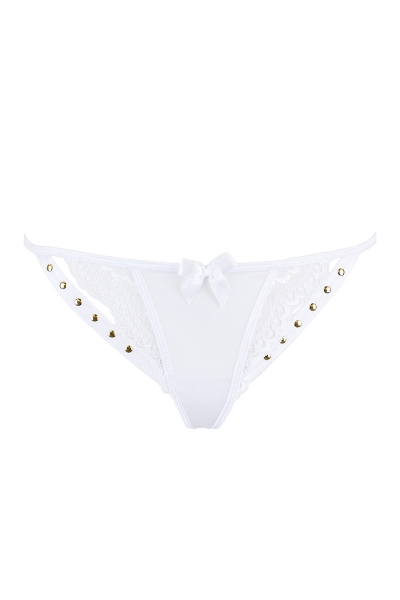 String blanc à clous dorés V-9798 - Axami 4 String blanc à clous dorés V-9798 - Axami – Image 4