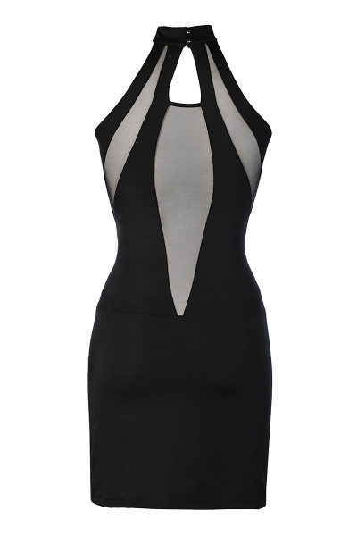 Robe noire V-9269 - Axami 4 Robe noire V-9269 - Axami – Image 4