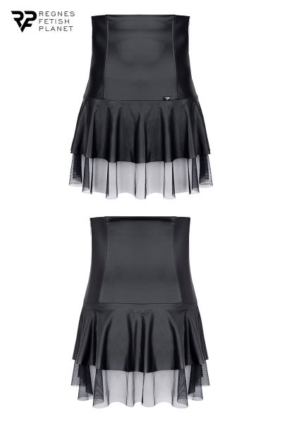 Jupe noire taille haute - Regnes 4 Jupe noire taille haute - Regnes – Image 4