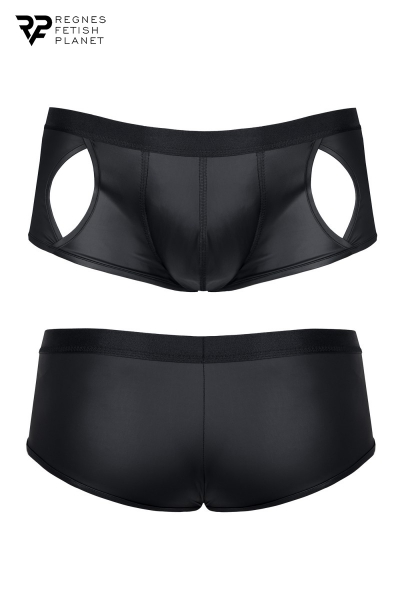 Shorty ouvert noir wetlook - Regnes 4 Shorty ouvert noir wetlook - Regnes – Image 4