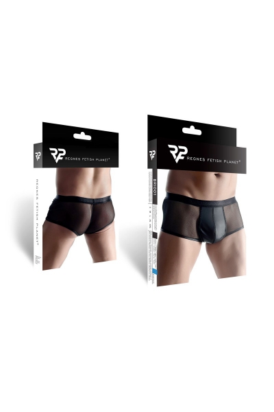 Boxer noir wetlook et mesh - Regnes 4 Boxer noir wetlook et mesh - Regnes – Image 4