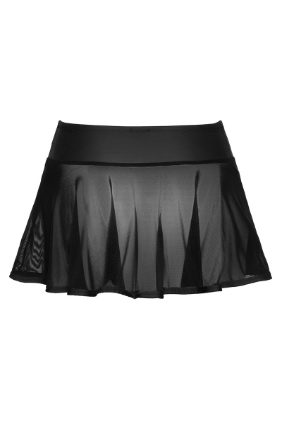 Mini-jupe noire transparente - Cottelli PARTY 4 Mini-jupe noire transparente - Cottelli PARTY – Image 4