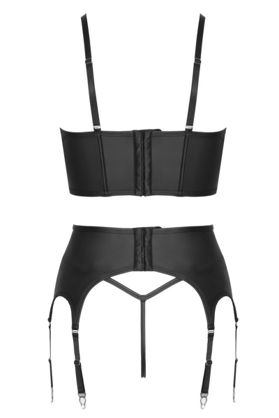 Ensemble lingerie 3 pièces avec porte-jarretelles - Cottelli PARTY 4 Ensemble lingerie 3 pièces avec porte-jarretelles - Cottelli PARTY – Image 4