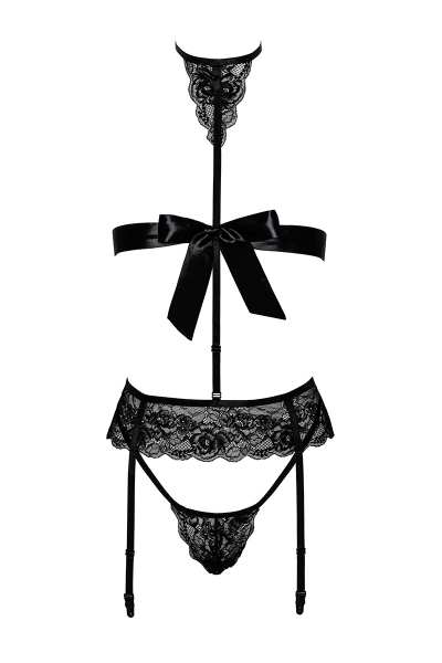 Ensemble Bondage Black Set 4 pièces Kiss 244 - Kissable 4 Ensemble Bondage Black Set 4 pièces Kiss 244 - Kissable – Image 4