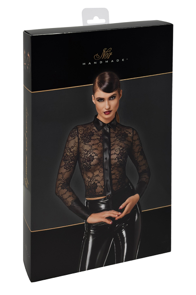 Chemise dentelle Noirelle F377 - Noir Handmade 5 Chemise dentelle Noirelle F377 - Noir Handmade – Image 5