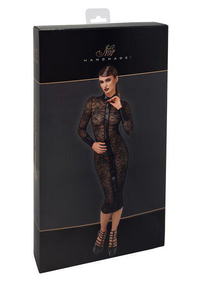 Robe fourreau Noirelle F376 - Noir Handmade 5 Robe fourreau Noirelle F376 - Noir Handmade – Image 5