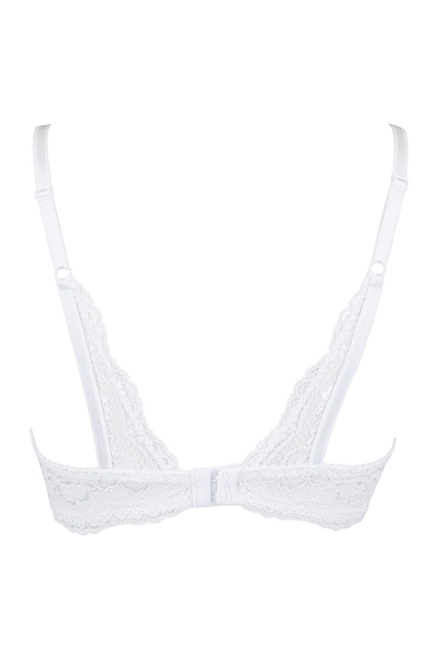 Soutien-gorge ouvert blanc V-9821 - Axami 5 Soutien-gorge ouvert blanc V-9821 - Axami – Image 5