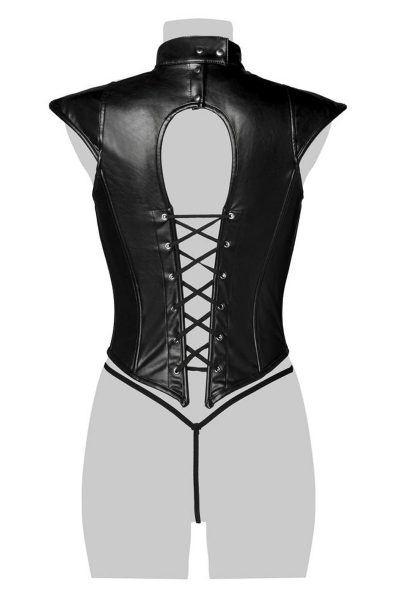 Corsage lacé sexy fetish - Grey Velvet 5 Corsage lacé sexy fetish - Grey Velvet – Image 5