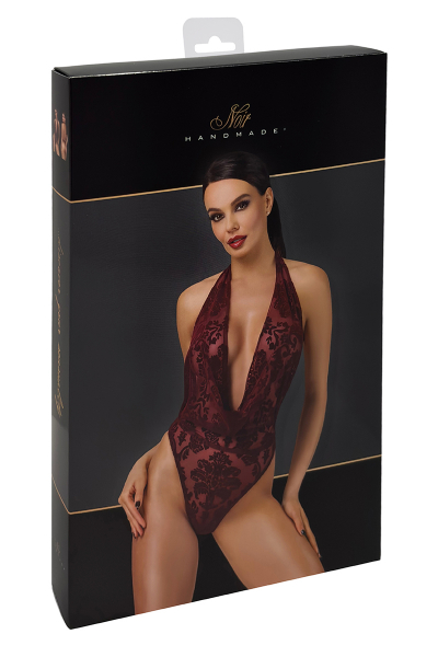 Body en tulle floqué Kink Royal F386 - Noir Handmade 5 Body en tulle floqué Kink Royal F386 - Noir Handmade – Image 5