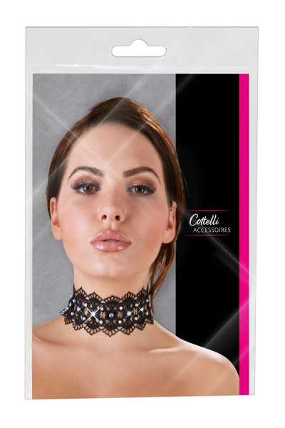 Collier brodé avec strass - Cotelli Accessoires 5 Collier brodé avec strass - Cotelli Accessoires – Image 5